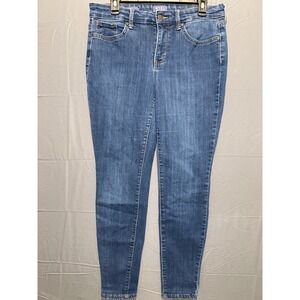 NYDJ Skinny Jeans Womens 6 Blue Denim Cotton Stretch Medium Wash Streetwear